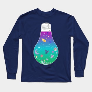 Meteor cupcake moon light bulb - Kawaii Long Sleeve T-Shirt